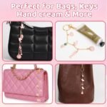 Lip Gloss Keychain Making Kit 212 Pieces - 100 Enamel Charms, 20.67 ft Gold Chains, 10 Keychain Clips and Jewelry Pliers for DIY Crafts Women Purse (Starry Sky) - Image 11