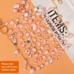 Lip Gloss Keychain Making Kit 212 Pieces - 100 Enamel Charms, 20.67 ft Gold Chains, 10 Keychain Clips and Jewelry Pliers for DIY Crafts Women Purse (Starry Sky) - Image 12