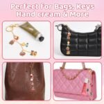 Lip Gloss Keychain Making Kit 212 Pieces - 100 Enamel Charms, 20.67 ft Gold Chains, 10 Keychain Clips and Jewelry Pliers for DIY Crafts Women Purse (Starry Sky) - Image 17