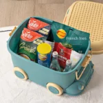 Plastic Lid Wholesale Kids Children Toy Storage Box With Hole Train Storage Organizer Fashion Design Big Volume Type Storage Bin - Image 3