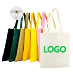 Wholesale Custom Print Logo Cheap Reusable Shopping Bags Cotton Canvas Tote Bag - Image 5