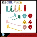 Colorful Pegboard Accessory Storage and Organization Shelves with Special Iron Hardware Hooks - Image 3