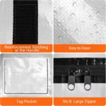 Hot Sale Polypropylene Pp Woven Moving Extra Large Storage Bags Waterproof Heavy Duty Moving Bags With Zippers - Image 6