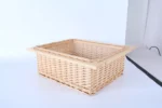 Custom Stackable Woven Willow Vegetable Storage Fruit Gift Basket Hamper Cheap Kitchen Wicker Baskets Drawers with Handles - Image 3