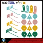 Colorful Pegboard Accessory Storage and Organization Shelves with Special Iron Hardware Hooks - Image 2