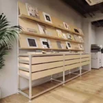 Modern Aluminum Profile Display Cabinets and Shelves for Shopping Malls School Magazine Racks and Exhibition Displays - Image 4