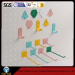 Colorful Pegboard Accessory Storage and Organization Shelves with Special Iron Hardware Hooks - Image 5