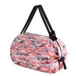 Foldable Reusable Grocery Customized Polyester Bag With Handle Shopping Foldable - Image 4
