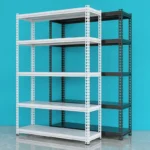 AOCHEN 5 Layer Minimum Order Quantity 10 Sets Collapsible Steel and Wood Warehouse Storage Rack Cheap Stacking Shelves - Image 3