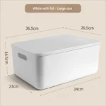 Versatile PP Storage Bins Injection Plastic Rectangle Shaped Easy Classification for Tidy Home Organizing Multi-Specs - Image 6