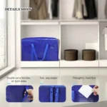 Raytop PP Woven Heavy-Duty Extra Large Storage Tote Bags Folding Style Space-Saving Moving Bags - Image 2