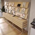 Modern Aluminum Profile Display Cabinets and Shelves for Shopping Malls School Magazine Racks and Exhibition Displays - Image 2