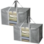 Spot Moving Packing Bags Pe Woven Thickened Moisture-proof Large-capacity Hand-held Clothing Storage Bag Organizing Storage Bag - Image 3